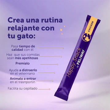Happy Snack by Feliway Pollo 6 Sticks para Gatos