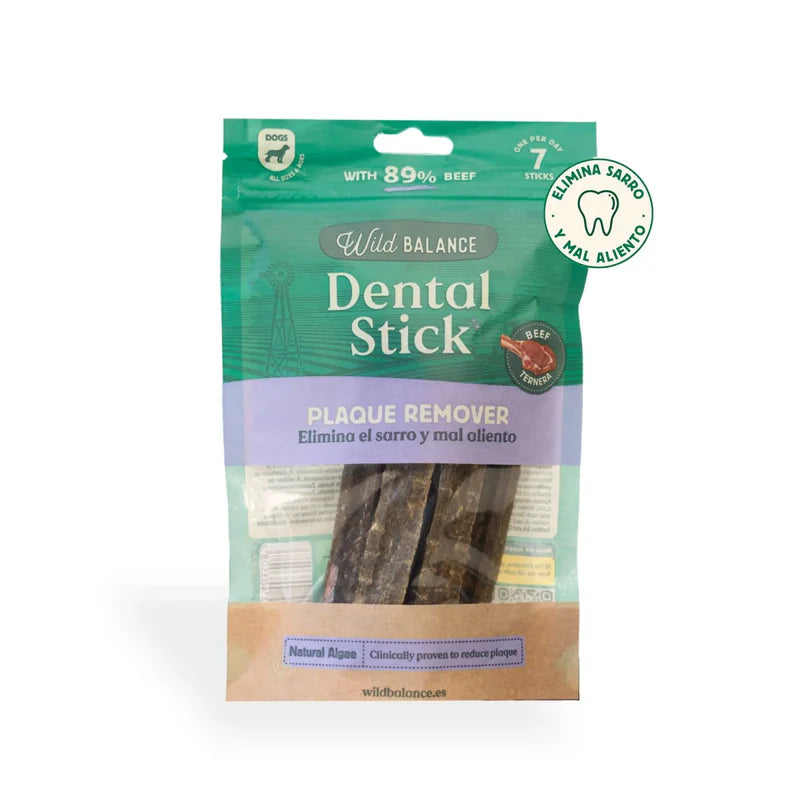 Sticks Dentales removedor de placa de Ternera Wild Balance