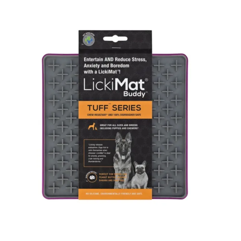 LickiMat Tuff Buddy – Alfombrilla de Lamido Antiestrés para Perros