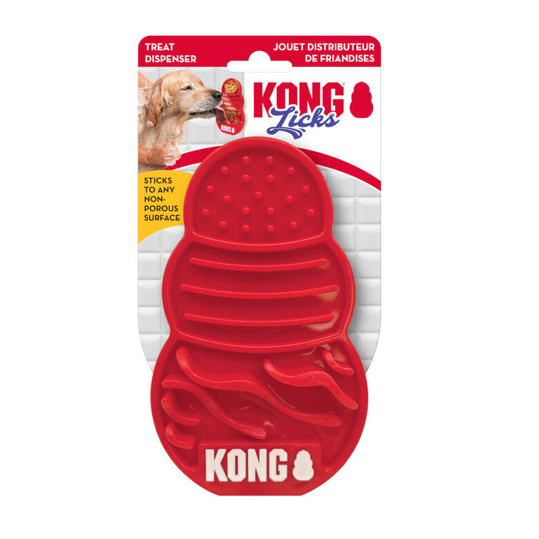 KONG Licks – Lamido Calmante y Enriquecimiento (Rojo) L