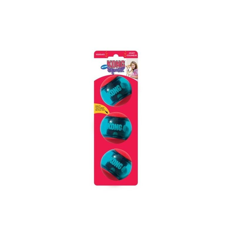 KONG Squeezz Action Ball – Red (M) 3uni