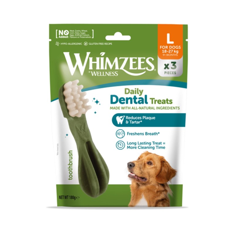 Whimzees Cepillo Bolsa snacks dentales