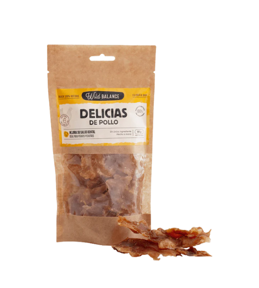 Delicias de 100% Pollo 85g
