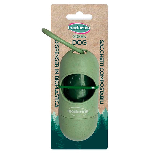 Inodorina Green Dispensador de Bolsitas + 1 Rollo