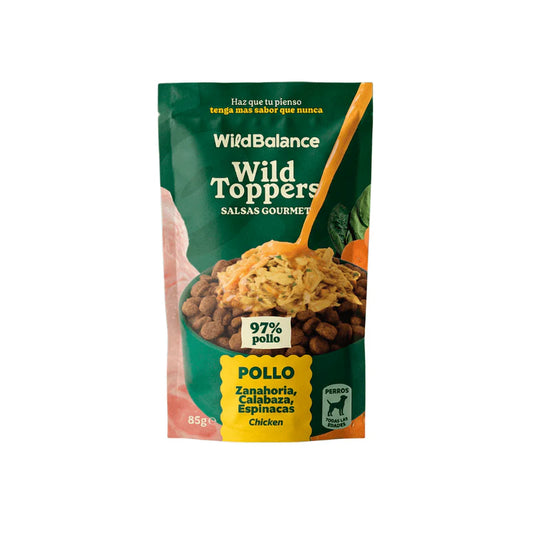 Wild Balance Topper Monoproteico de Pollo | Potenciador Natural de Apetito e Hidratación para Perros | 85g