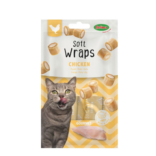 Soft Wraps Cremosos de Pollo – Snack Gourmet para Gatos (3 x 30 g)