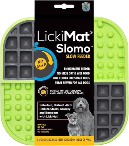 LickiMat Slomo – Alfombrilla de Lamido de Doble Textura para Perros