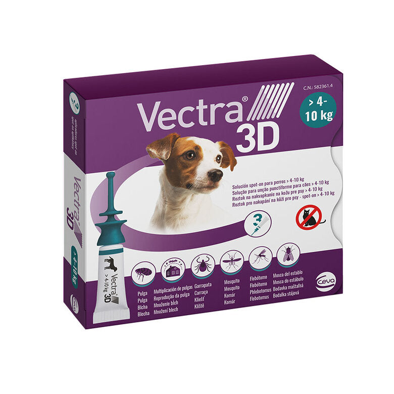 Pipetas Antiparasitarias Vectra 3D para Perros | Triple Protección Repelente