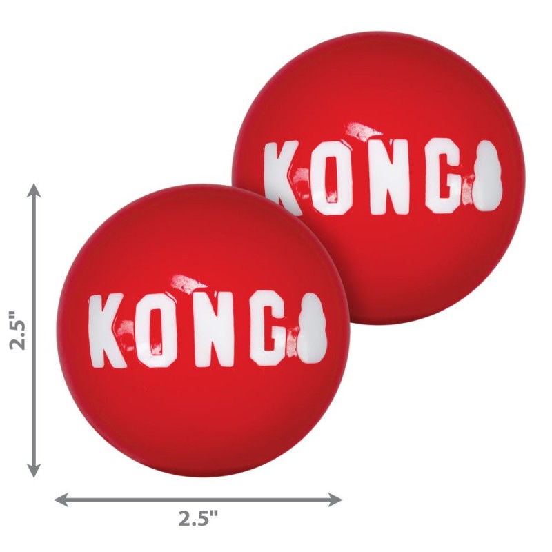 KONG Signature Balls – M (Pack de 2)