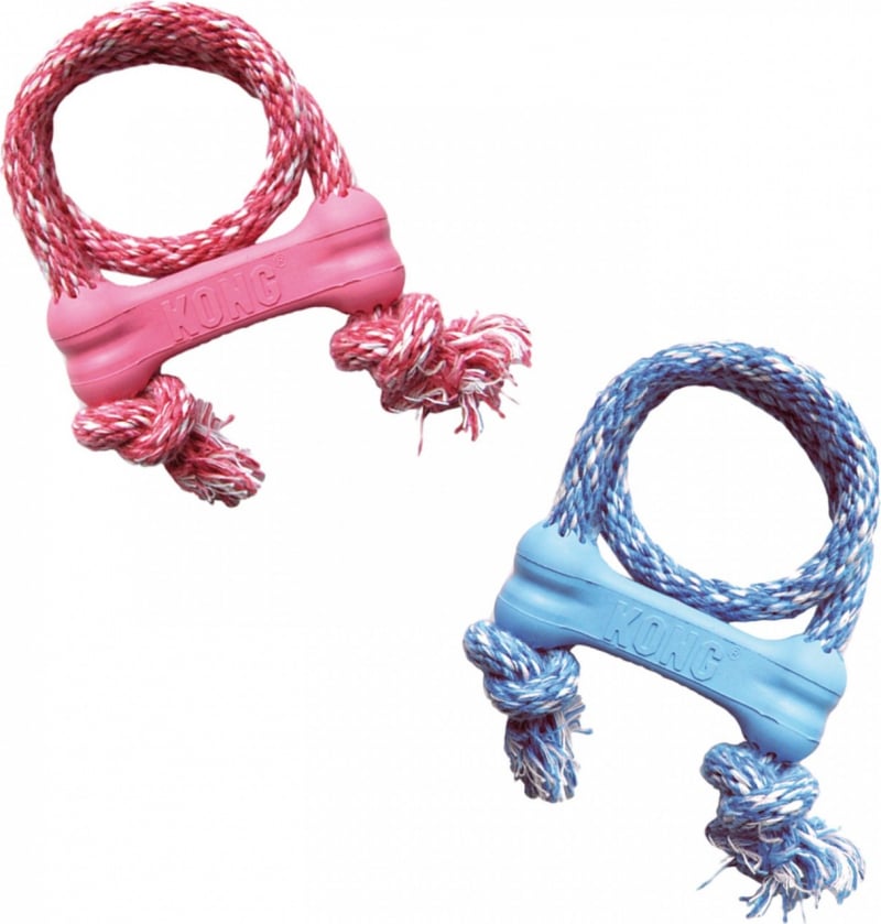 Kong Goodie Bone con cuerda Puppy
