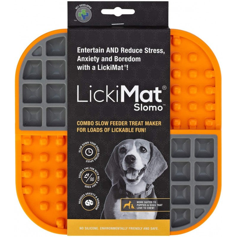 LickiMat Slomo – Alfombrilla de Lamido de Doble Textura para Perros