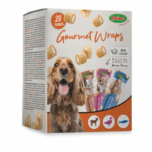 Multipack Gourmet Wraps para Perros (20 Tubos) - Sabores Surtidos | Bubimex